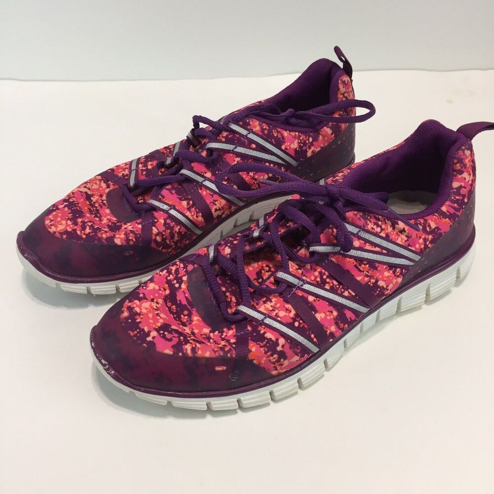 Zella Athletic Shoes Purple Pink Floral Size 10 SH2